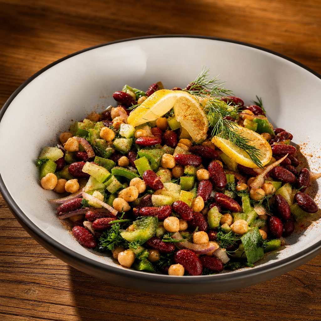 Mediterranean Bean Salad.