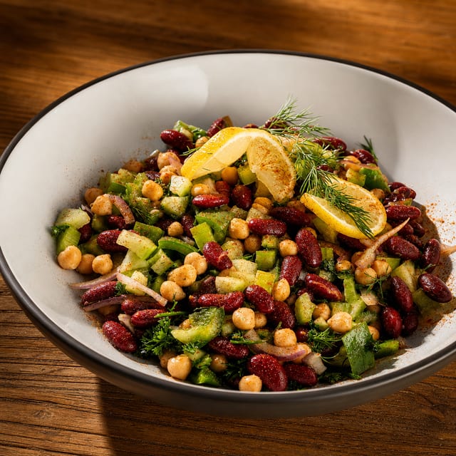 Mediterranean Bean Salad.
