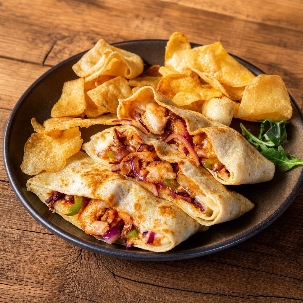 Shrimp Crêpe.