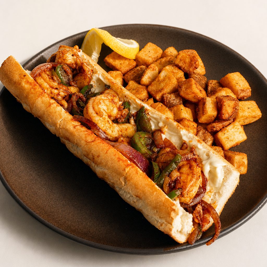 Spanish Shrimp & Pepper Bocadillos.
