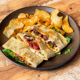 Italian Beef Sausage Crêpe